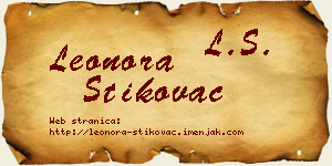 Leonora Štikovac vizit kartica